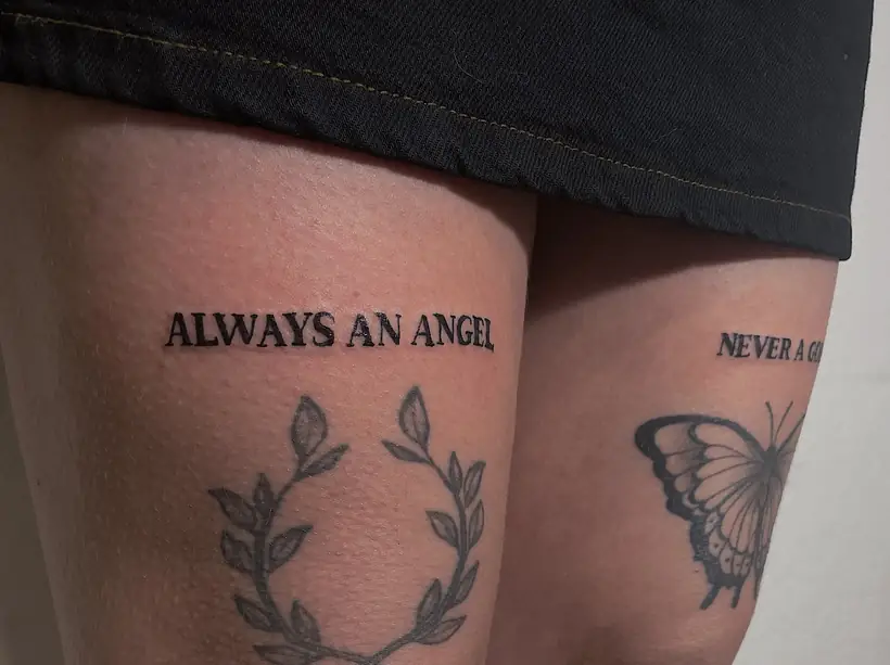 “always an angel, never a god”, coxas